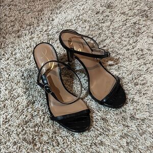 Sam Edelman Black Strappy Heels